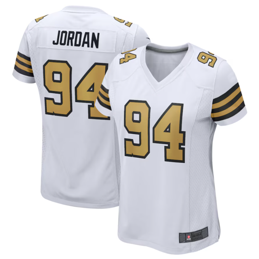 My Store NO.Saints #94 Cameron Jordan White Elite Player Jersey Stitched American Stitched Jerseys