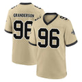 My Store NO.Saints #96 Carl Granderson Player Gold Home Game Stitched Jerseys
