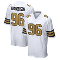 My Store NO.Saints #96 Carl Granderson Player White Alternate Home Game Stitched Jerseys