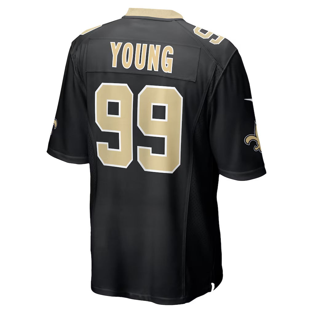 My Store NO.Saints #99 Chase Young Black Game Stitched Jerseys