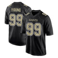 My Store NO.Saints #99 Chase Young Player Black Carbon Fashion Home Game Stitched Jerseys