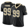 My Store NO.Saints #99 Chase Young Player Black Limited Vapor F.U.S.E. Home Game Stitched Jerseys