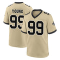 My Store NO.Saints #99 Chase Young Player Gold Home Game Stitched Jerseys