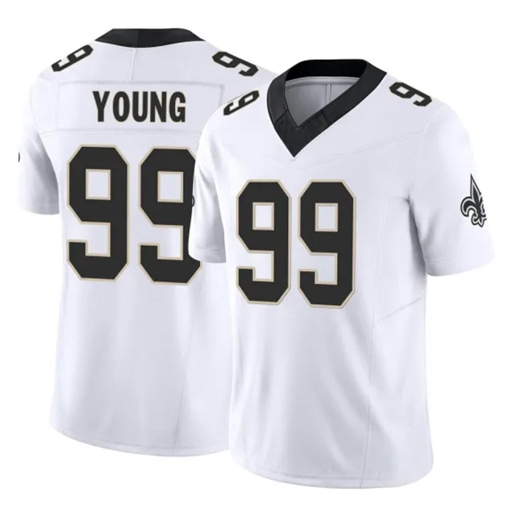 My Store NO.Saints #99 Chase Young Player White Limited Vapor F.U.S.E. Home Game Stitched Jerseys