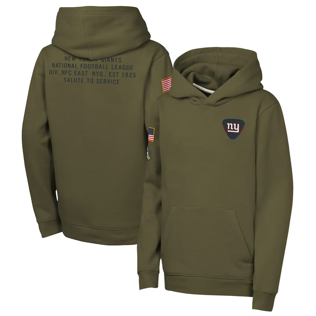 My Store NY.Giants Olive Salute to Service Pullover Hoodies Limited Blank Player Stitched Jerseys