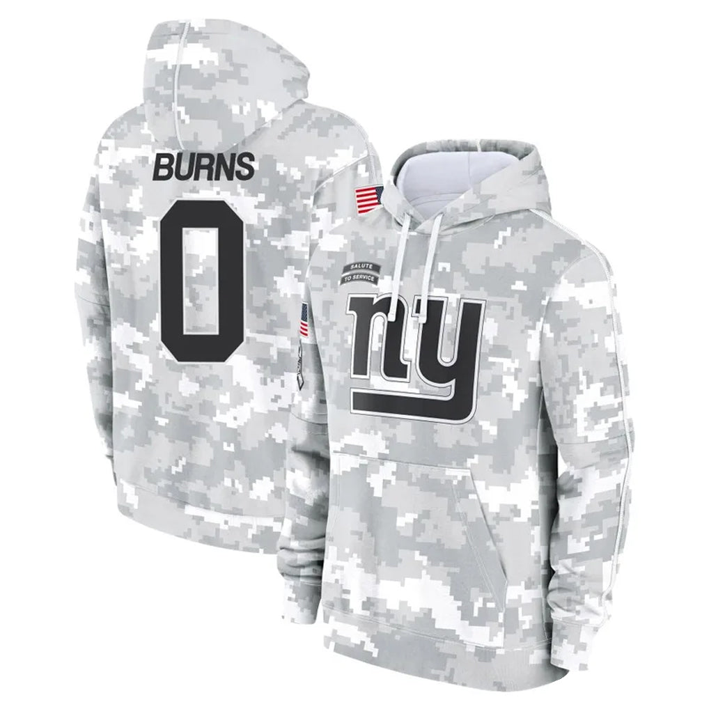 My Store NY.Giants #0 Brian Burns Player Arctic Camo Salute to Service Hoodies Stitched Jerseys