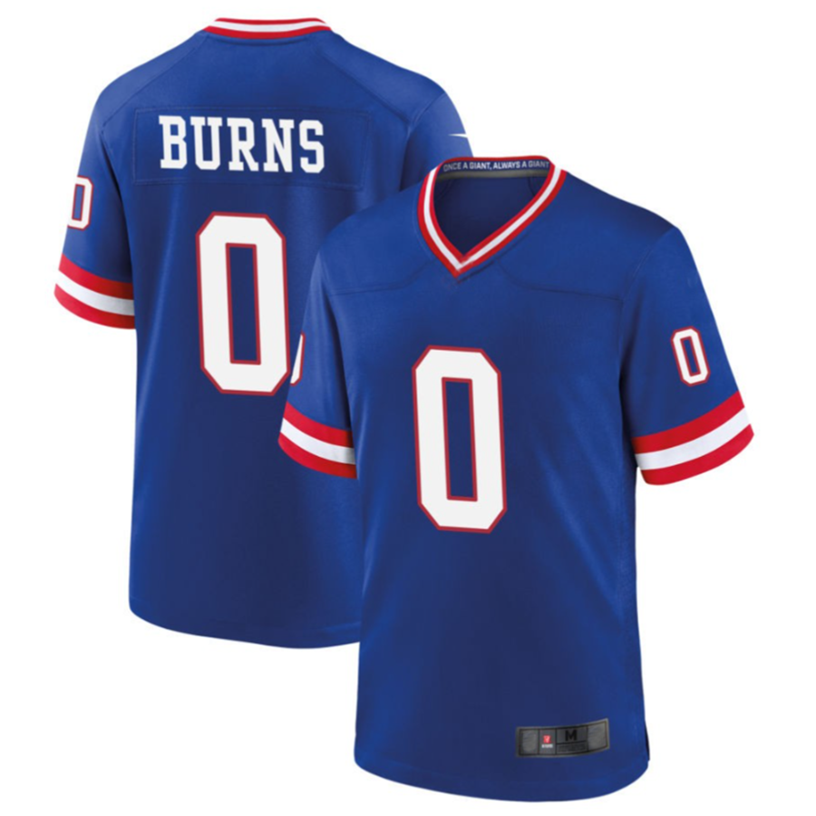 My Store NY.Giants #0 Brian Burns Royal Classic Game Player Jersey American Stitched Jerseys