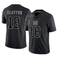 My Store NY.Giants #18 Darius Slayton Player Black Limited Reflective Home Game Stitched Jerseys