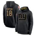 My Store NY.Giants #18 Darius Slayton Player Black Salute to Service Hoodies Limited Game Stitched Jerseys