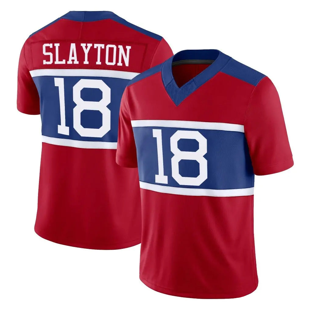 My Store NY.Giants #18 Darius Slayton Player Red Century Vapor F.U.S.E. Home Game Stitched Jerseys