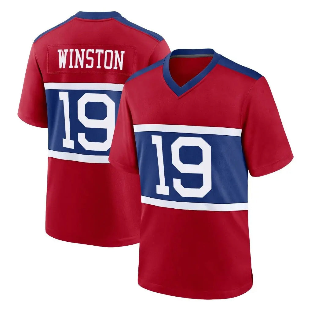 My Store NY.Giants #19 Jameis Winston Player Red Century Home Game Stitched Jerseys