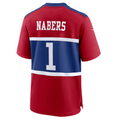 My Store NY.Giants #1 Malik Nabers Century Red Alternate Game Jersey Stitched Jerseys