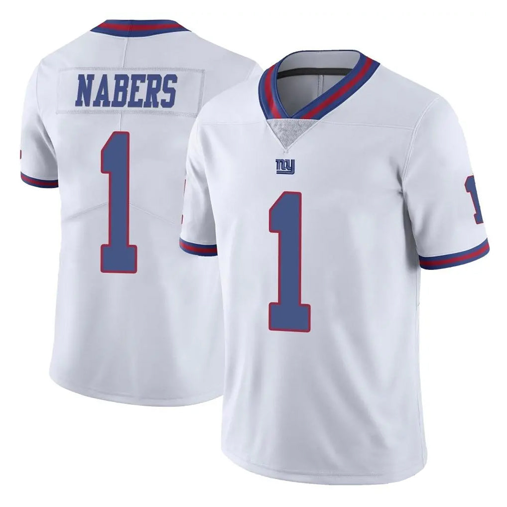 My Store NY.Giants #1 Malik Nabers Player White Color Rush Home Game Stitched Jerseys