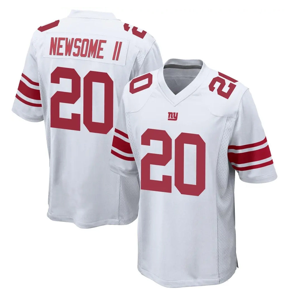 My Store NY.Giants #20 Greg Newsome II Player White Home Game Stitched Jerseys
