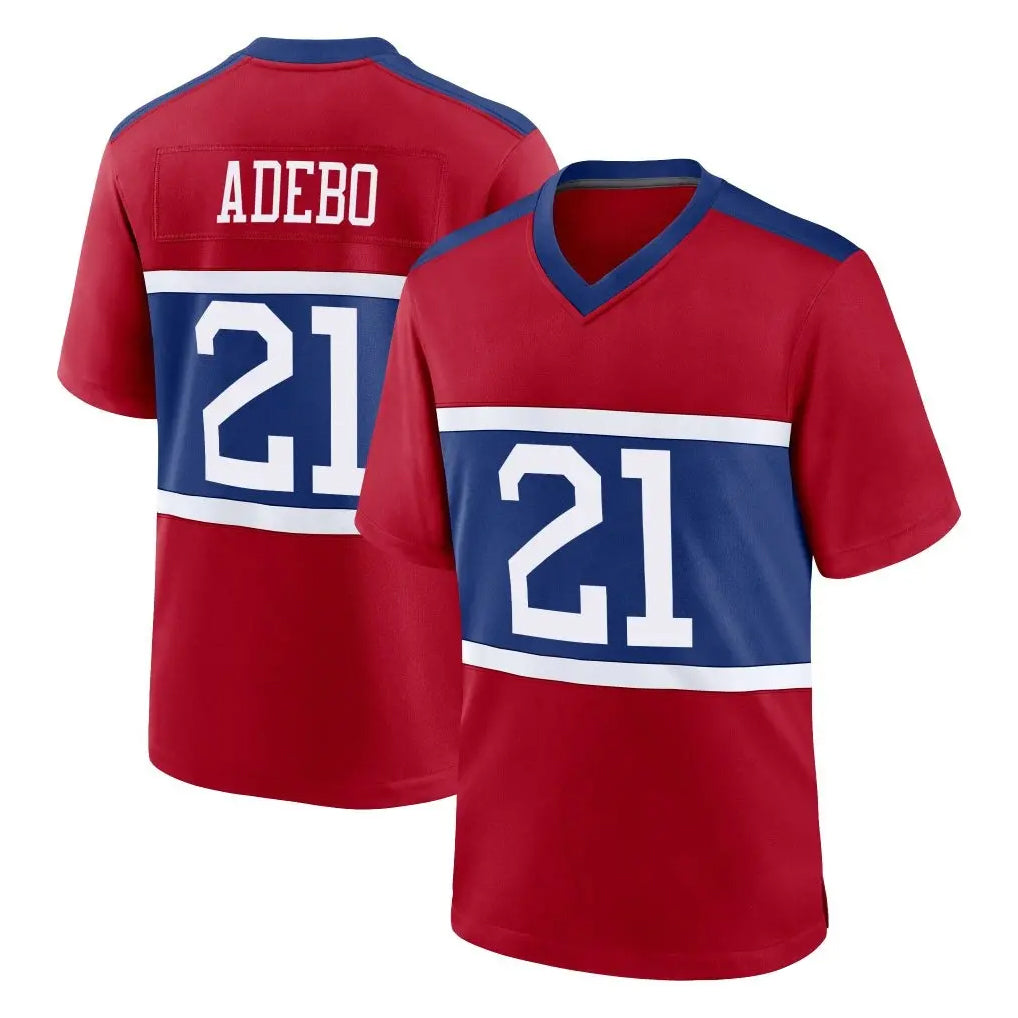 My Store NY.Giants #21 Paulson Adebo Player Red Century Home Game Stitched Jerseys