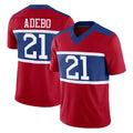 My Store NY.Giants #21 Paulson Adebo Player Red Century Vapor F.U.S.E. Home Game Stitched Jerseys