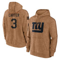 My Store NY.Giants #3 Abdul Carter Player Brown Salute to Service Pullover Hoodies Limited Game Stitched Jerseys