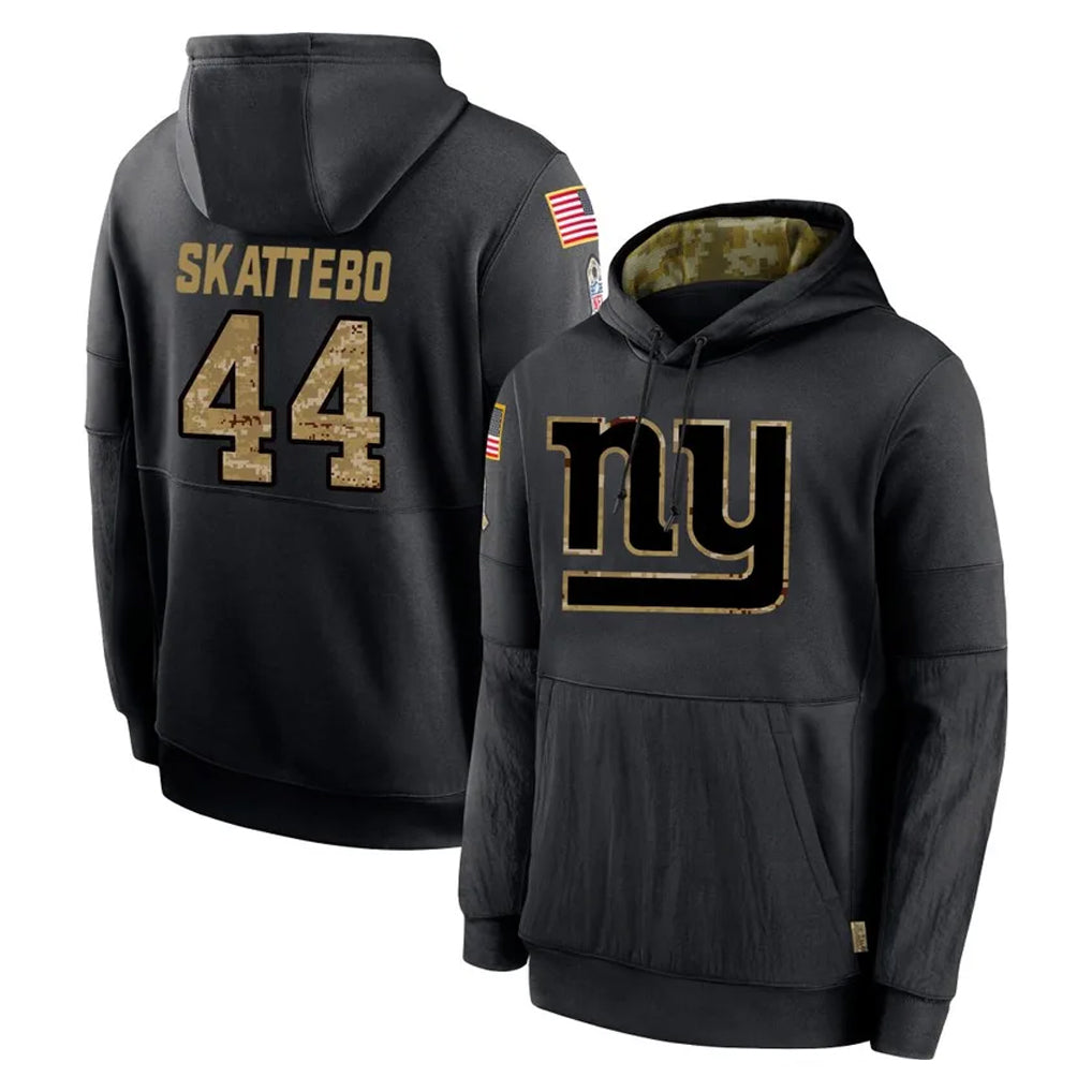 My Store NY.Giants #44 Cam Skattebo Player Black Salute to Service Hoodies Limited Game Stitched Jerseys