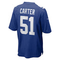 My Store NY.Giants #51 Abdul Carter Player Royal Game Stitched Jerseys