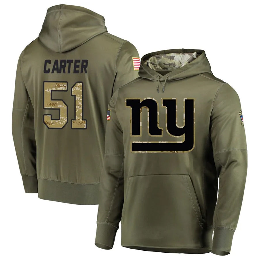 My Store NY.Giants #51 Abdul Carter Player Salute to Service Hoodies Stitched Jerseys