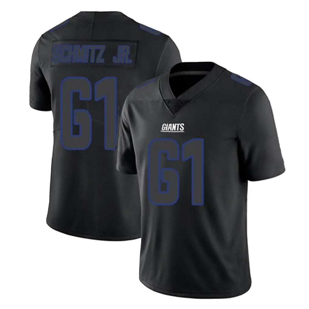 My Store NY.Giants #61 John Michael Schmitz Jr. Player Black Impact Limited Home Game Stitched Jerseys