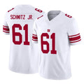 My Store NY.Giants #61 John Michael Schmitz Jr. Player White Limited Vapor F.U.S.E. Home Game Stitched Jerseys