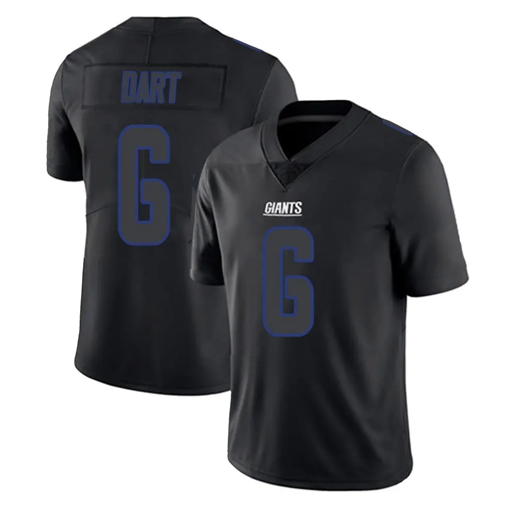 My Store NY.Giants #6 Jaxson Dart Player Black Impact Limited Home Game Stitched Jerseys