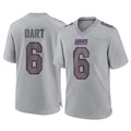 My Store NY.Giants #6 Jaxson Dart Player Gray Atmosphere Fashion Limited Game Stitched Jerseys