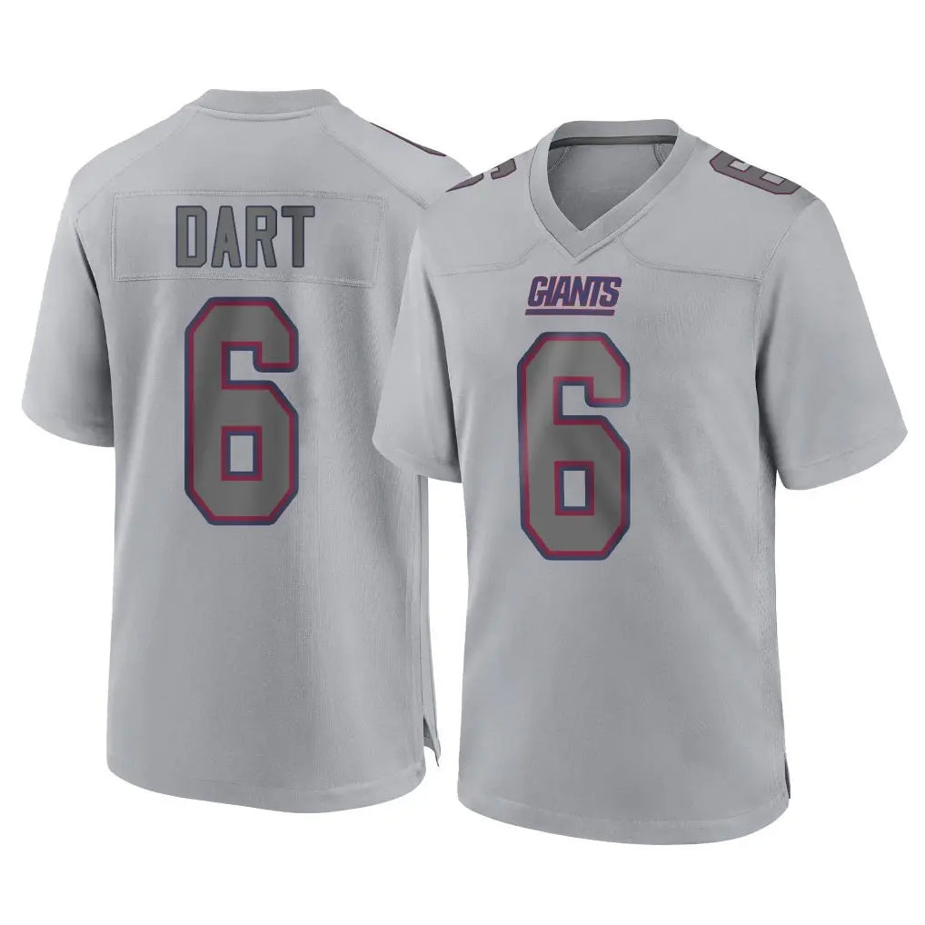 My Store NY.Giants #6 Jaxson Dart Player Gray Atmosphere Fashion Limited Game Stitched Jerseys