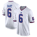 My Store NY.Giants #6 Jaxson Dart Player White Game Home Stitched Jerseys
