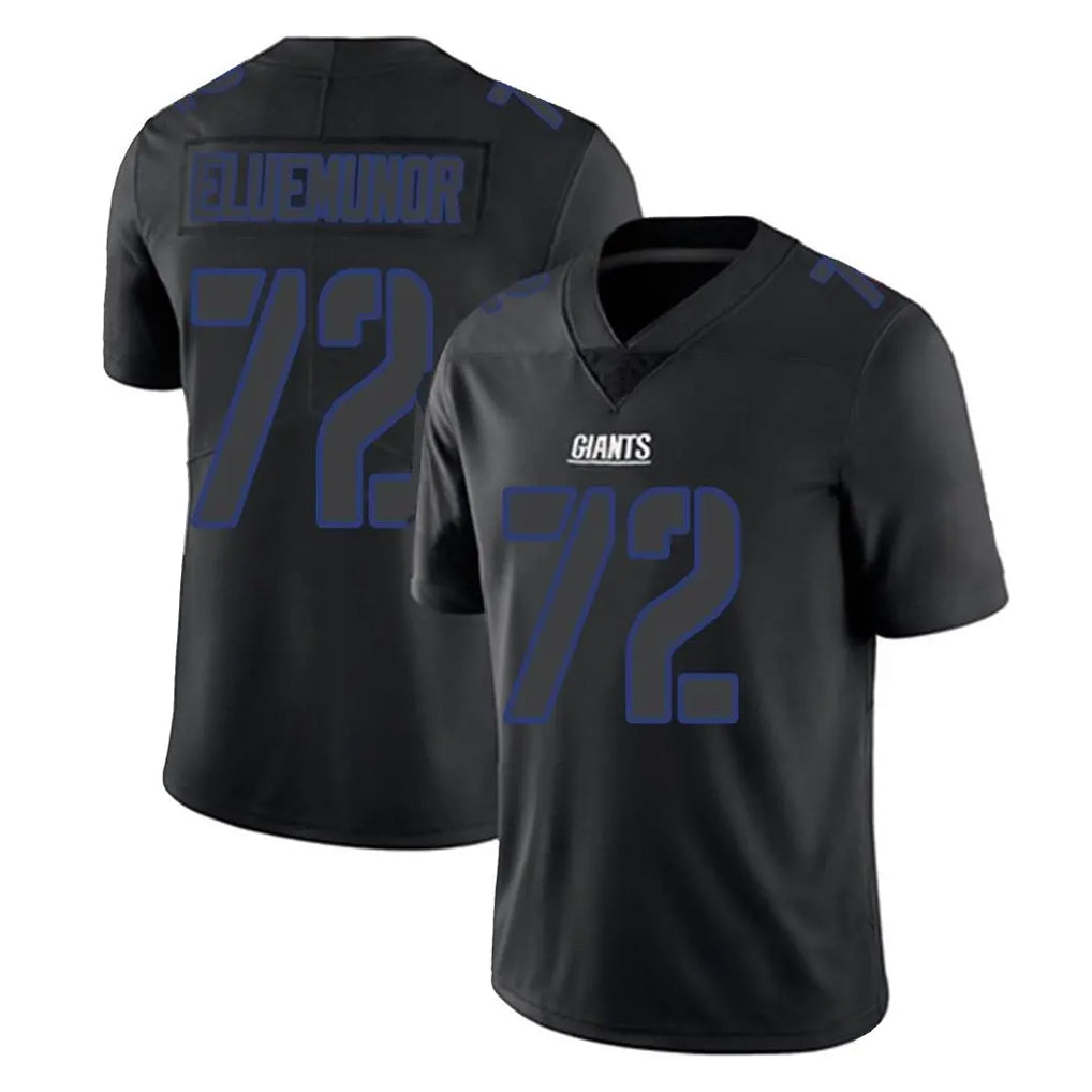 My Store NY.Giants #72 Jermaine Eluemunor Player Black Impact Limited Home Game Stitched Jerseys