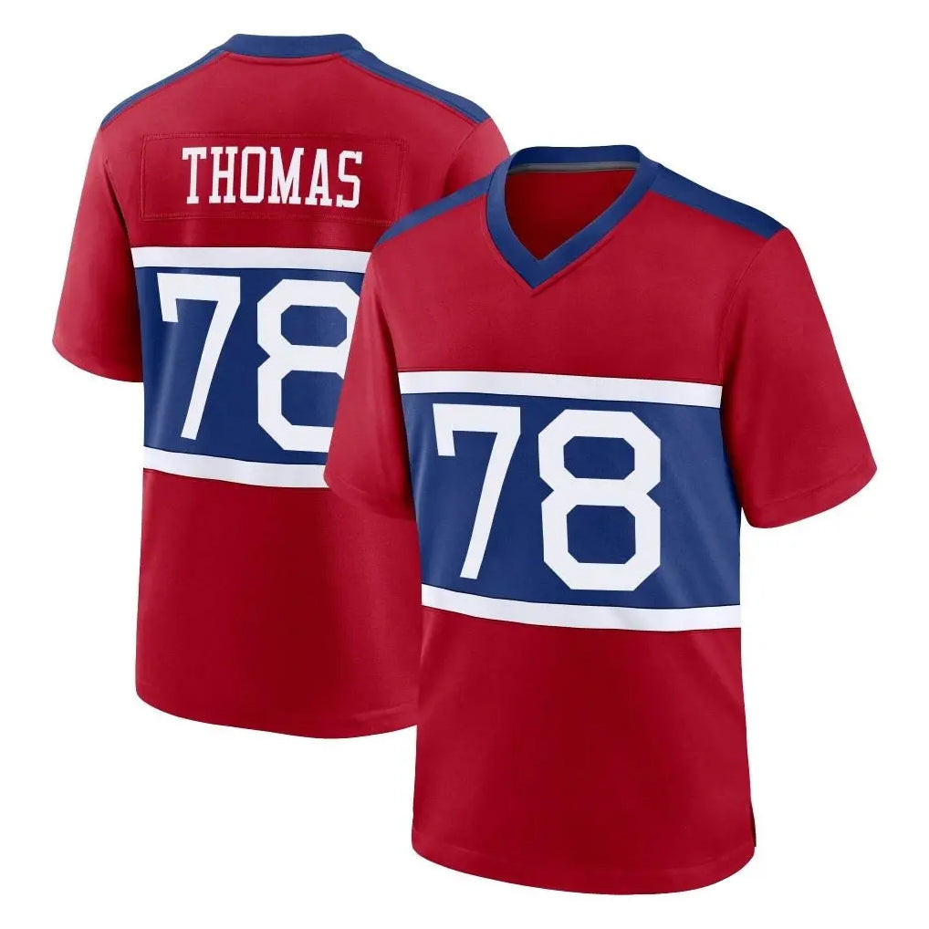 My Store NY.Giants #78 Andrew Thomas Player Red Century Home Game Stitched Jerseys