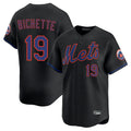 My Store NY.Mets #19 Bo Bichette Player Black Alternate Home Limited Stitched Jerseys