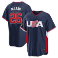 My Store NY.Mets #26 Nolan McLean Player Navy USA 2026 World Classic Home Limited Stitched Jerseys