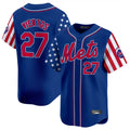 My Store NY.Mets #27 Mark Vientos Player Royal 2025 Independence Day Vapor Premier Limited  Stitched Jerseys