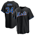 My Store NY.Mets #34 Kodai Senga Player Black Replica Home Game Stitched Jerseys