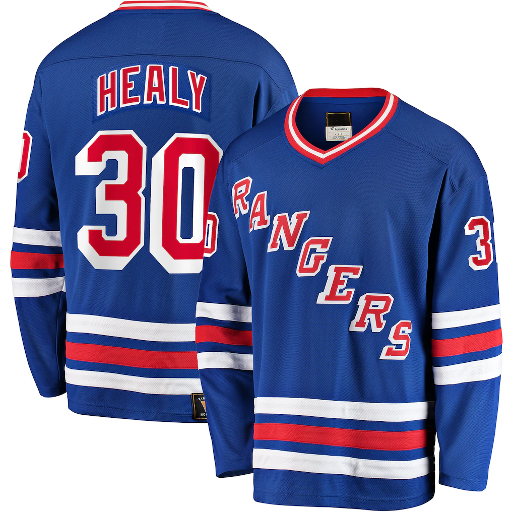 My Store NY.Rangers #30 Glenn Healy Blue Premier Breakaway Retired Player Jerseys