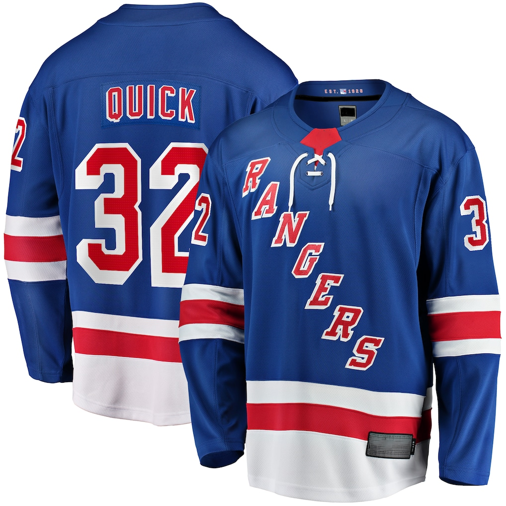 My Store NY.Rangers #32 Jonathan Quick Blue Home Breakaway Jerseys