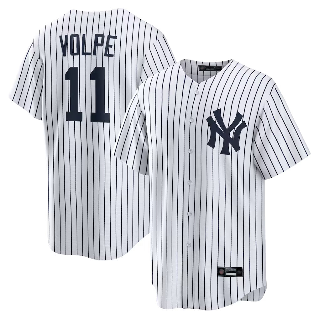 My Store  NY.Yankees #11 Anthony Volpe Player White Game Home Stitched Jerseys