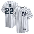 My Store NY.Yankees #22 Ben Rice Player White Game Home Stitched Jerseys