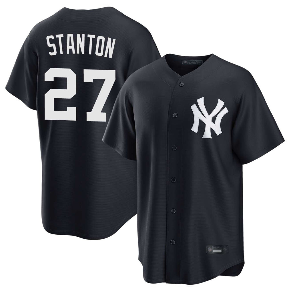 My Store NY.Yankees #27 Giancarlo Stanton Player Navy Game Stitched Jerseys