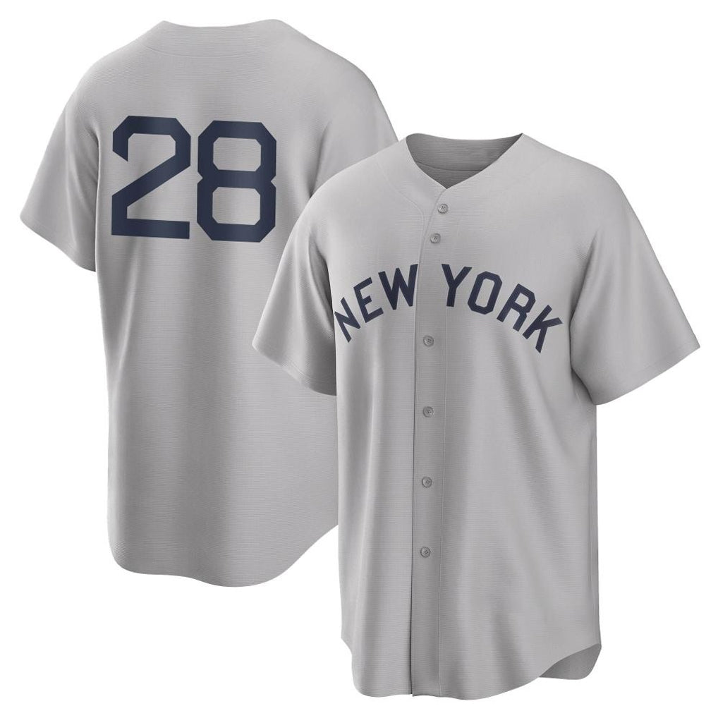 My Store NY.Yankees #28 Austin Wells Player Gray Field of Dreams Game Stitched Jerseys