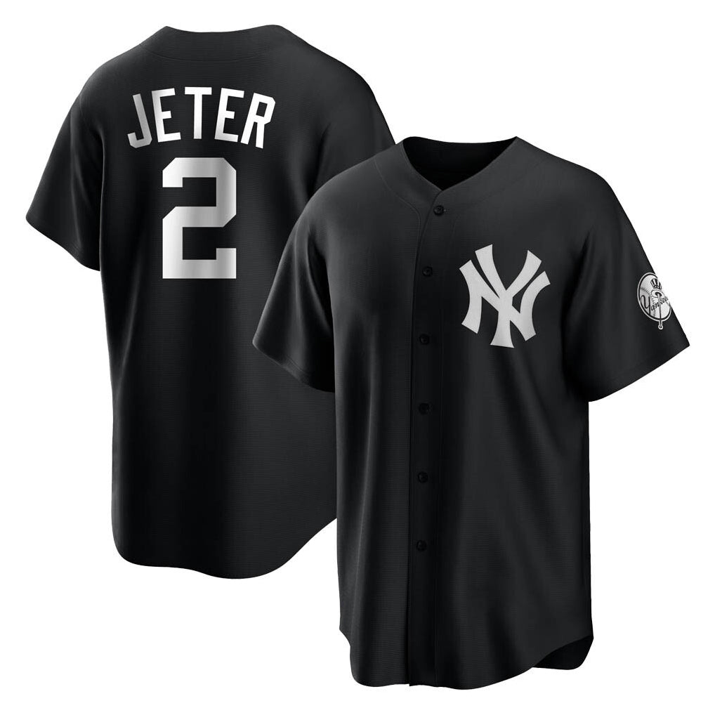 My Store  NY.Yankees #2 Derek Jeter Player Black Game Stitched Jerseys