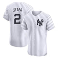 My Store  NY.Yankees #2 Derek Jeter Player White Limited Elite Home Stitched Jerseys
