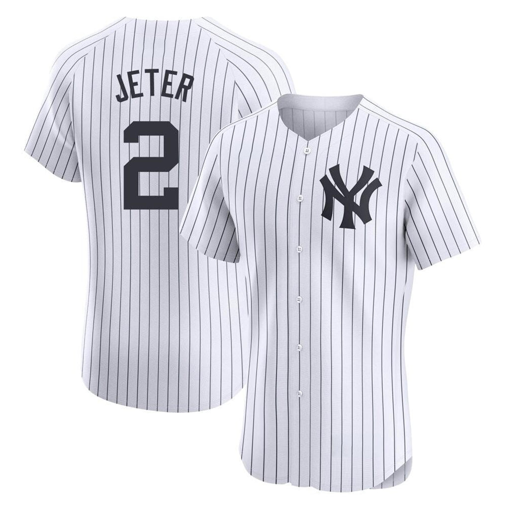 My Store  NY.Yankees #2 Derek Jeter Player White Limited Elite Home Stitched Jerseys