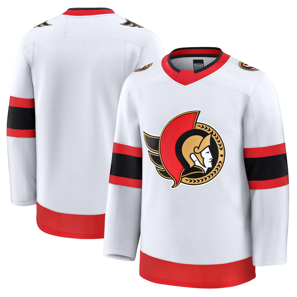 My Store O.Senators White Away Premium Jerseys