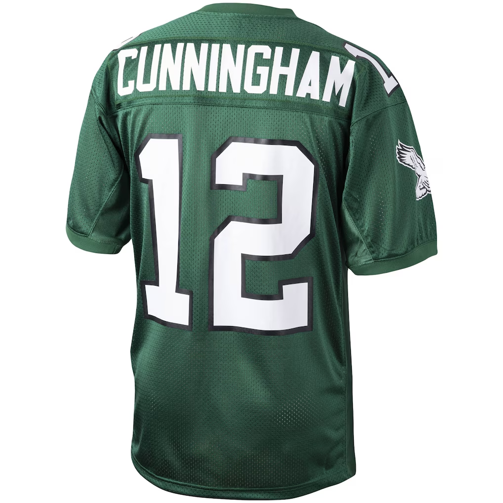 My Store P.Eagles 1992 #12 Randall Cunningham Mitchell & Ness Green Authentic Throwback Retired Player Puhic Stitched Jerseys
