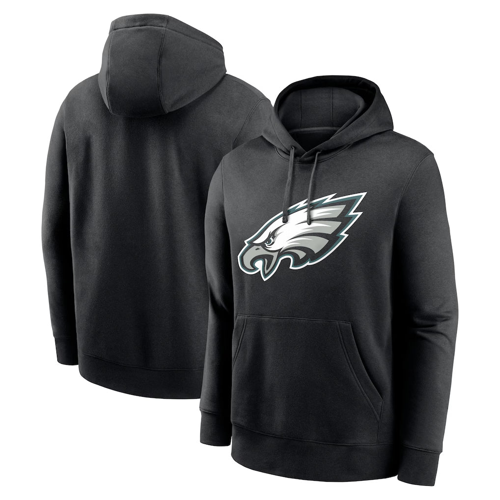 My Store P.Eagles Black LOGO Pullover Hoodies Home Game Stitched Jerseys
