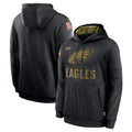My Store P.Eagles Black Salute to Service Hoodies Limited Game Blank Player Stitched Jerseys