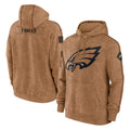 My StoreP.Eagles Brown Salute to Service Pullover Hoodies Limited Game Blank Player Stitched Jerseys